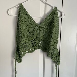 Handmade crochet halter top
